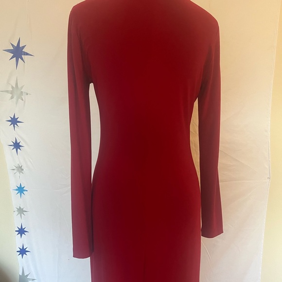 Norma Kamali Dresses & Skirts - Women’s Norma Kamali, long sleeve turtleneck red dress.
